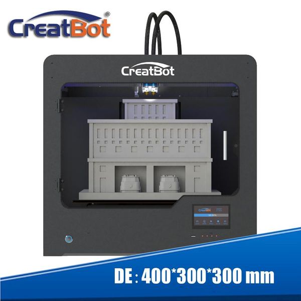 Drucker, verbesserte Qualität, vollständig aus Metall, Creatbot DIY 3D-Drucker-Kit, hohe Auflösung, 0,04 mm, supergroße Baugröße, 400 300 DE02Drucker