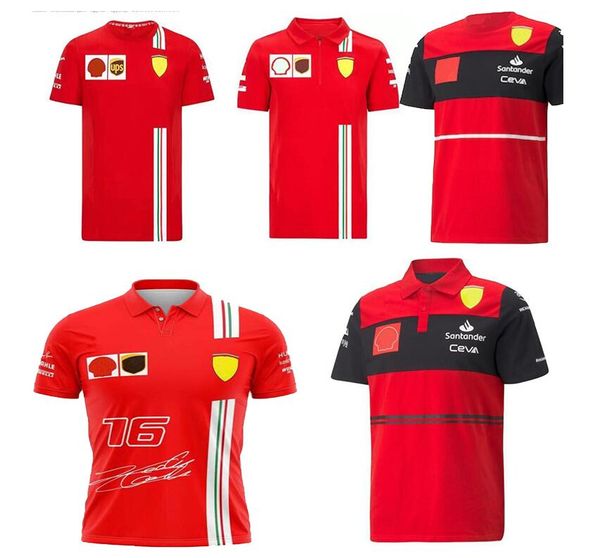 

22/23 sainz charles leclerc schumacher vettel f1 formula 1 one jersey national team rugby jerseys men home away polo shirts, Black;gray
