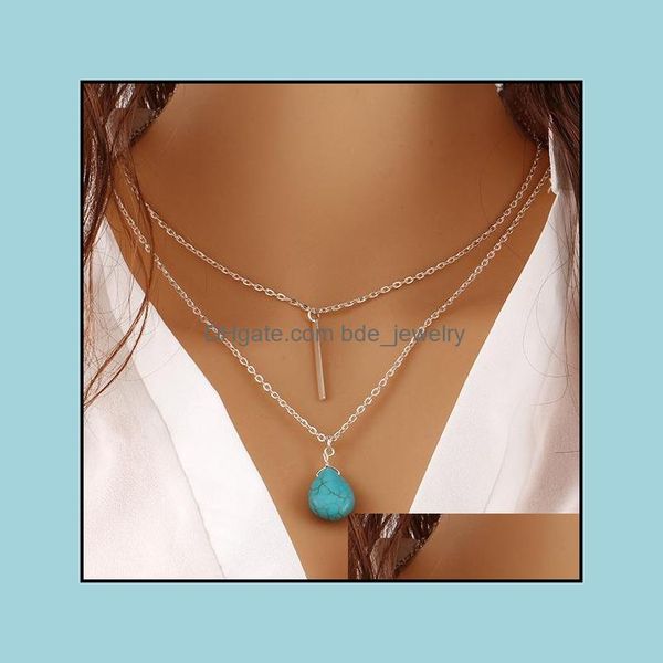 

pendant necklaces necklace women fashion accessories drop mtilayer tassel chain delivery 2021 jewelry pendants bdejewelry dhaui, Silver