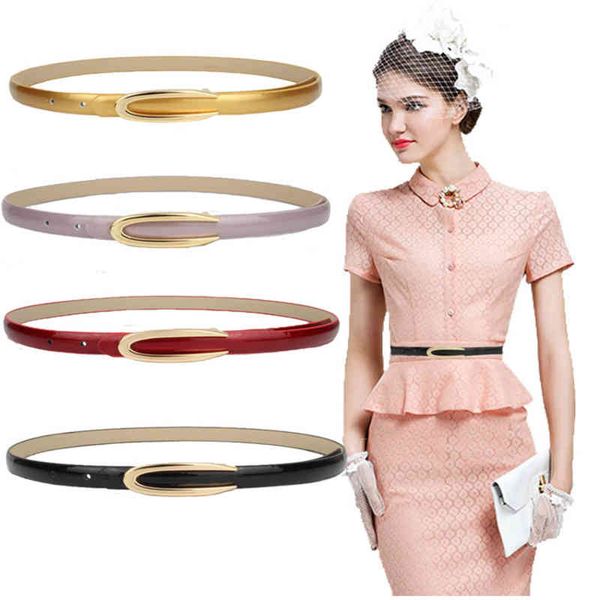 

belts lacquered leather belt simple korean sweater with accessories fine female black red white d4td, Black;brown