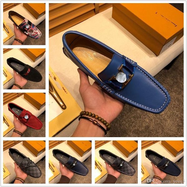 

g1 designer loafers shoes men 2022 leathe fashion man classic driving spring shoes brand luxury leather mens casual shoe a2, Black