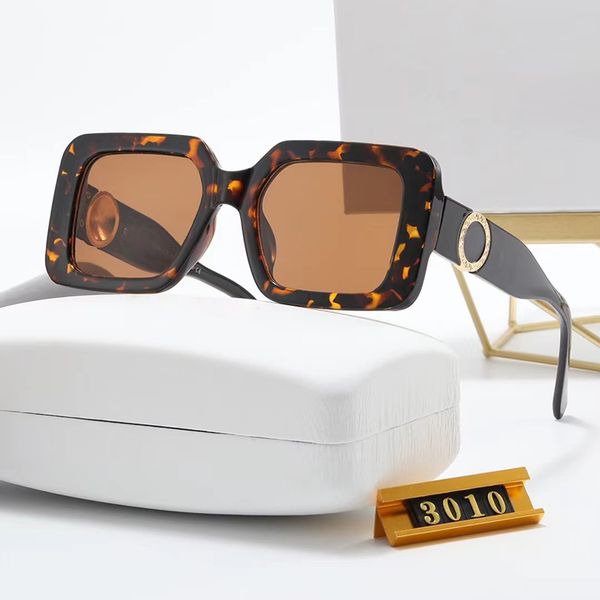 óculos de sol namorado composto de vanguarda metal 3010 colorido misto quadrado óculos de sol europeu e americano e óculos de sol da moda de praia da rua Mans