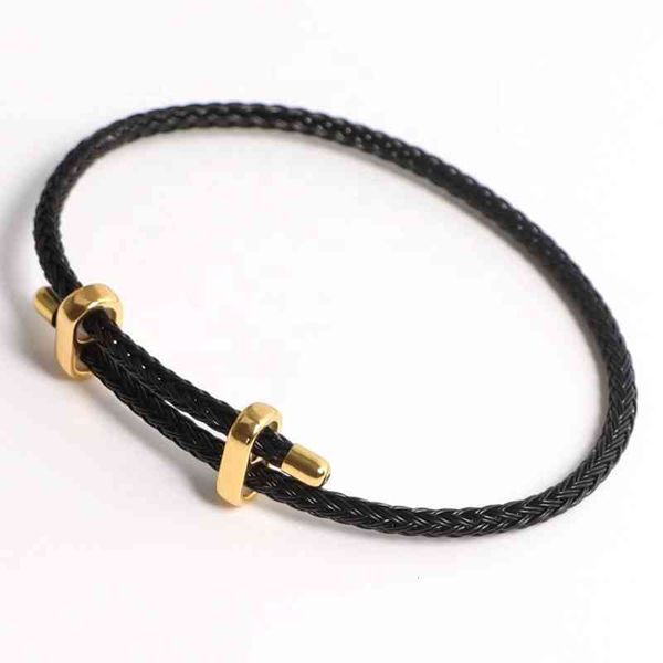 

classic ethnic style fashion bracelet m waterproof steel cable bracelet stainls steel adjustable wire rope bracelet, Golden;silver