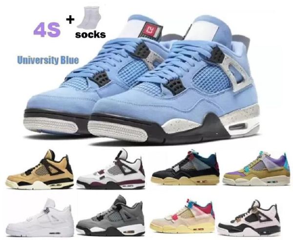 

university blue jumpman 4 4s kids big boy basketball shoes white guava ice oreo sail noir metallic purple black cat bred shimmer cactus jack
