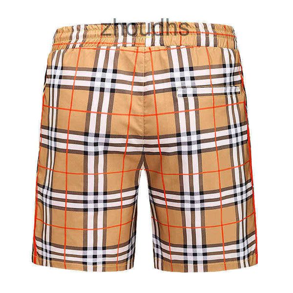 

brand 2023 designer classic b br pants short shorts men's summer trend casual plaid beach pants capris large, White;black