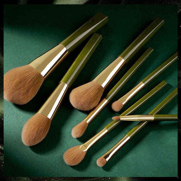 

ensemble de pinceaux maquillage doux et portables 8 piÃ¨ces pour fond teint poudre libre blush ombre Ã paupiÃ¨res correcteur 0311