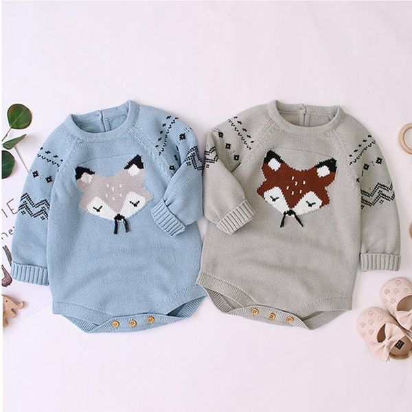 Overalls Baby Jungen Mädchen Strampler Kleidung 2022 Herbst Winter Kleinkind Junge Mädchen Kinder Stricken Langarm KleidungJumpsuits JumpsuitsJumpsuits