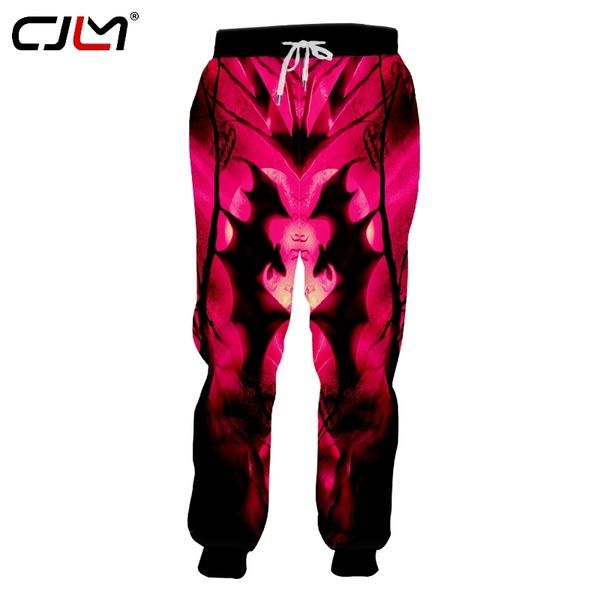 

man halloween 3d printed animal pants creative moon and bat mens clothing gothic large size wholesale sweatpants 220623, Black