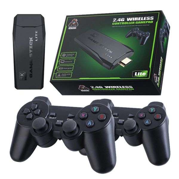 

4k games m8 usb 2.4g wireless console nostalgic host 3500 plus classic stick lite 8 bit mini retro controller compatible dual gamepad with r
