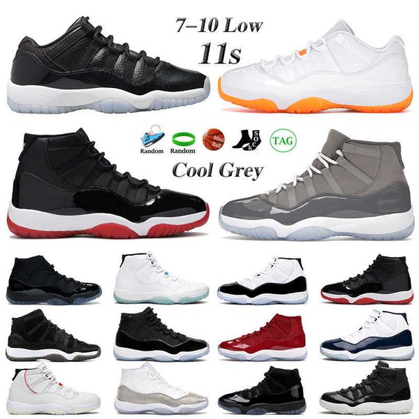 

11s women men basketball shoes 7-10 low legend blue cool grey space jam gamma blue bred bright citrus jubilee unc cherry 11 concord trainers