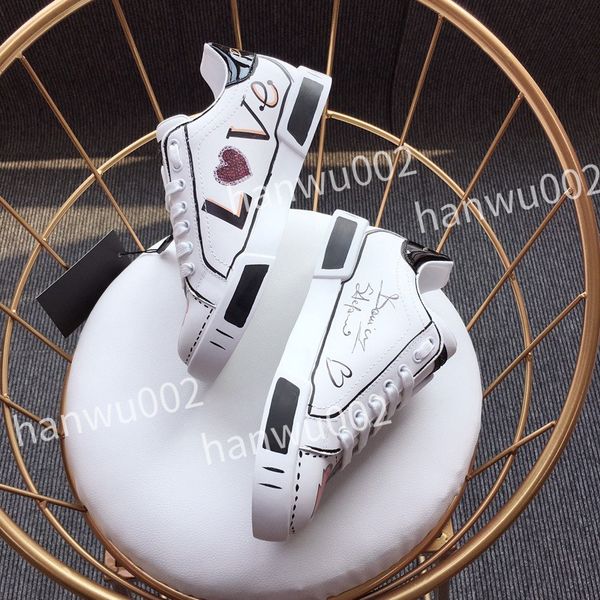 

2022 men shoes luxury designer brand sneakers wavy custom rubber outsole cowhide soft comfortable, Black