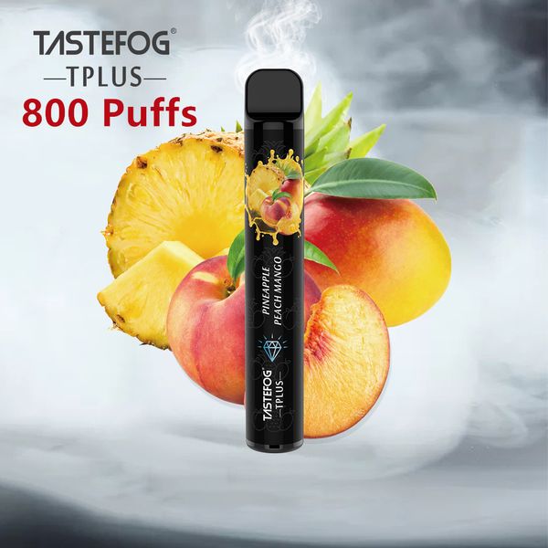 Einweg-Vape Flex 800 Puffs Pods E-Zigarettenstift TPD CE RoHS-geprüft Tastefog Tplus Großhandel 11 Geschmacksrichtungen Englisch Spanisch Paket