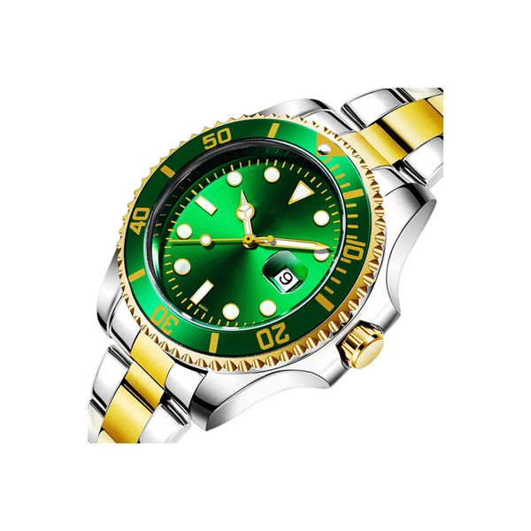 

mens automatic mechanical ceramics luxury fashion roles watches 40mm full stainless steel gliding clasp swimming wristwatches sapphire lumin, Slivery;brown