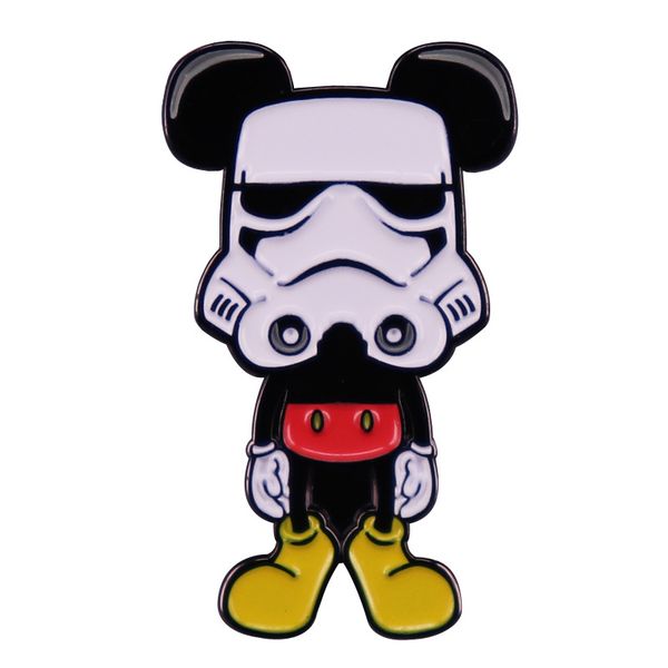 

villain cartoon doll brooch metal badge fashion accessories, Blue