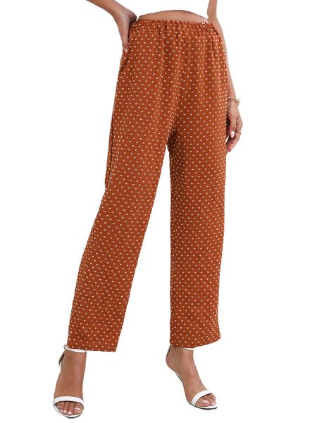 

swiss dot slant pockets p.ants t7rw#, Black;white