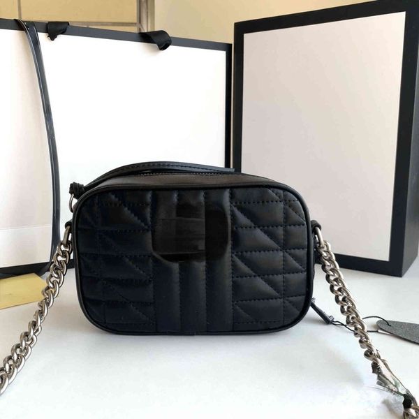 

women luxurys designers shoulder camera bags women handbag female black leather fashion texture contracted chain package 1126 zhouzhoubao123