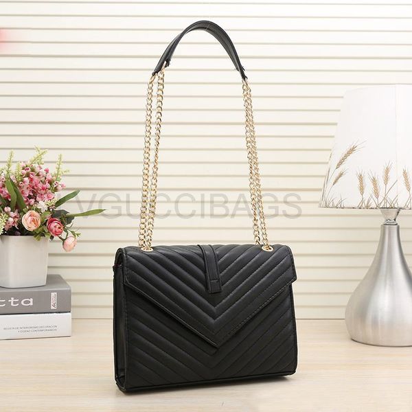 

designer one-shoulder bag chain quality water ripple pattern new messenger fashion lady