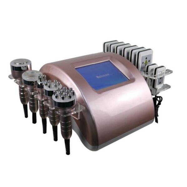

new design 6 in 1 rf lipolaser 80k cavitation slimming machine beauty device