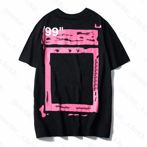 

summer mens womens designers t shirts loose tees offs fashion brands man s casual shirt luxurys clothing street shorts sleeve clothes polos, White;black