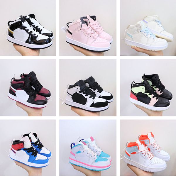 Kinder-Designerschuhe Kinder Baby Junge Mädchen Sneaker Trainer Kleinkind Tod Chaussures Pour Enfant Sapatos infantis UNC Kinder-Basketballschuhe mit Box