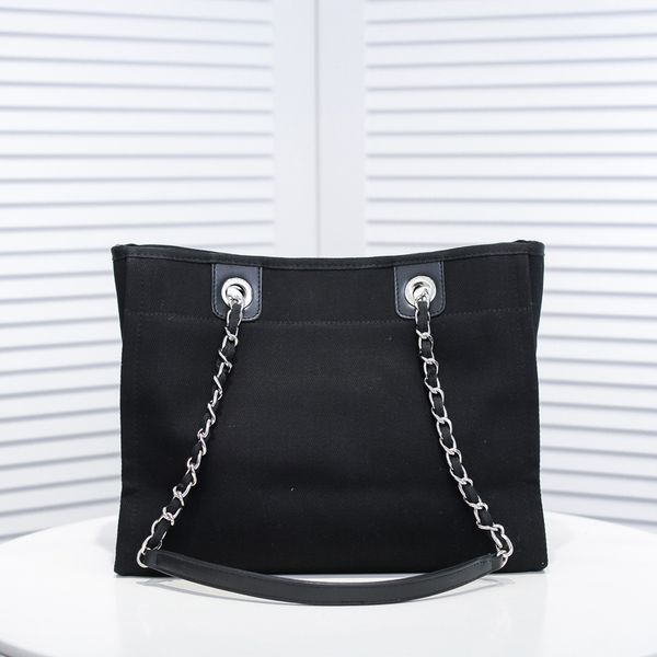 

new beach canvas bag, simple and fashionable one-shoulder diagonal bag.34cm