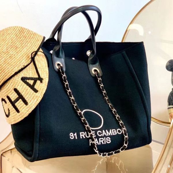 

canvas women's luxury handbags beach bags fashion ch brand embroidered label women evening bag large female backpack designers classicb
