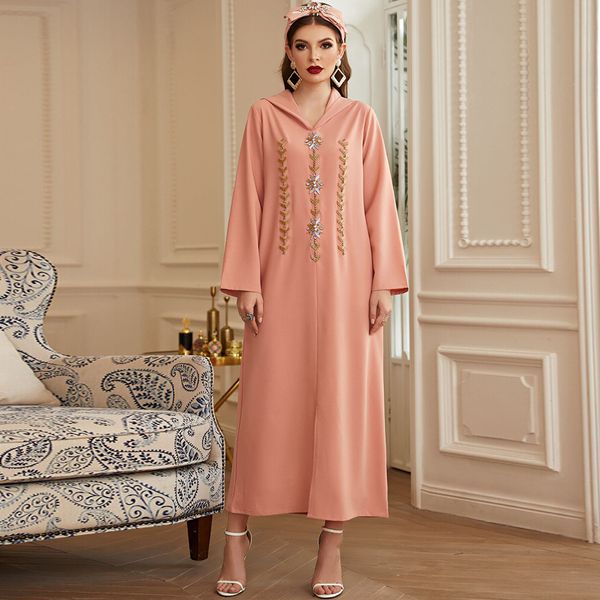 

eid mubarak kaftan abaya dubai turkey hijab muslim dress islamic clothing abayas for women robe musulman de mode djellaba femme, Red