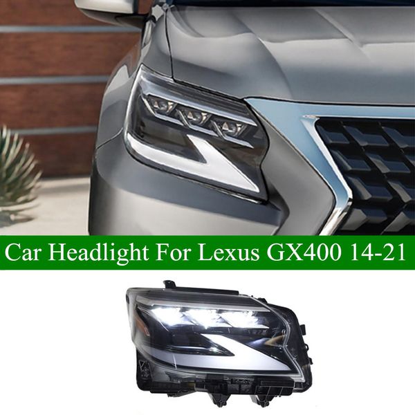 Auto LED Tagfahrlicht Für Lexus GX400 GX460 Scheinwerfer Montage 2014-2021 Dynamische Blinker Kopf Lichter Fernlicht projektor Objektiv