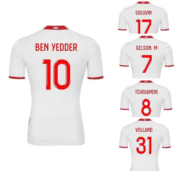 

22 23 monaco soccer jerseys home customized thai quality local online store yakuda dropshipping accepted wear ben yedder 10 boadu 9 jean luc, Black;yellow