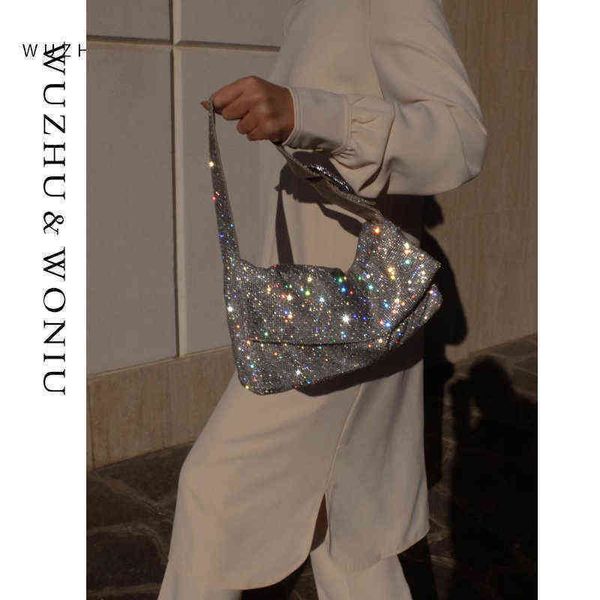 

nxy evening bag special interest design diamond rhinestone buling portable girl dinner underarm 0602