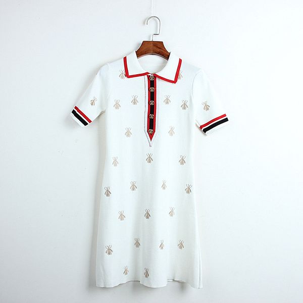 

knitting dresses women designer casual dressing short sleeve o neck bodycon party club elegant midi dress one-piece skirts elegant blouse, Black;gray