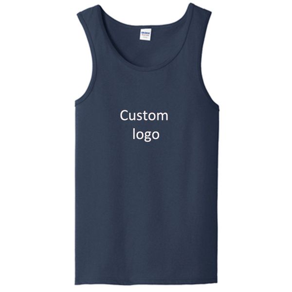 

custom 100% cotton quick-drying running vest training fitness vest gym men' sports suit sleeveless men' 220607, White;black