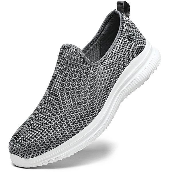 

shoes men loafers light walking breathable summer comfortable casual sneakers zapatillas hombre plus couple 220602, Black;white