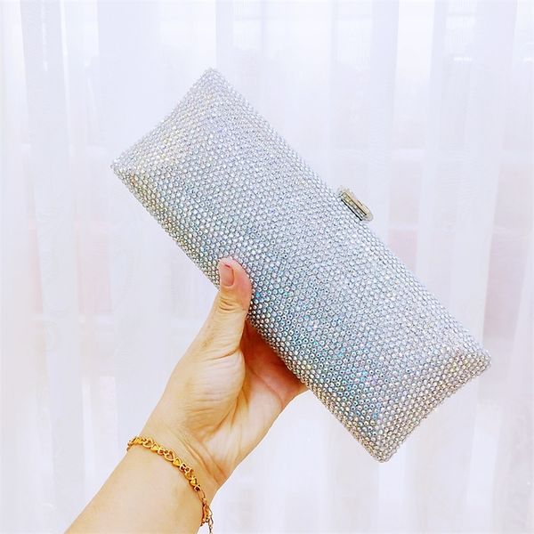 

dg peafowl 7 color blue women crystal clutch evening bags wedding bridal rhinestones box handbags party dinner diamond purse 220809