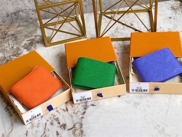 

new style men and women card holder leather short wallets slim male purses money clip credit card dollar wallet with box, Red;black