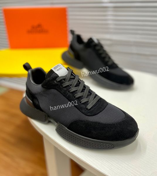 

2022 designer boots vintage shoes striped sneakers men designers sneaker platform casual shoe lace-up chunky trainers size38-44, Black