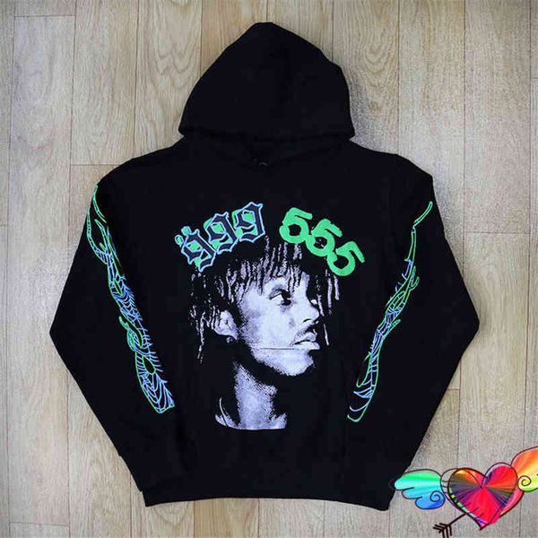 

hip hop young thug graphic spider hoodie 2022 men women foam printing sp5der hoodie green web hooded sweatshirts 555555 pullover, Black;brown