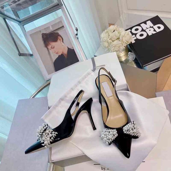 

sandals women's varnished leather summer sandals back lace ups pointy high heels bows decorations series, Black