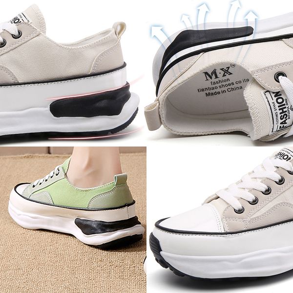 

4cm 2022 ins za zipper platform shoes chunky sneakers thick sole botas de mujer casual sneakers vulcanized shoe woman, Black;yellow