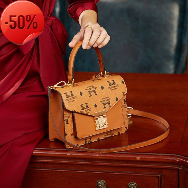 

fashion luxury designerfashion printed handbag women's korean version spring and summer 2022 simple single shoulder diagonal lock small