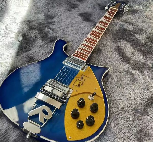 

ricken 660 12 string electric guitar blue ,yellow binding