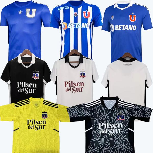 

s-xxxl 2022 2023 universidad de chile soccer jerseys pre-season kit special 22 23 colo colo football shirts home blue white away third 3rd m, Black;yellow