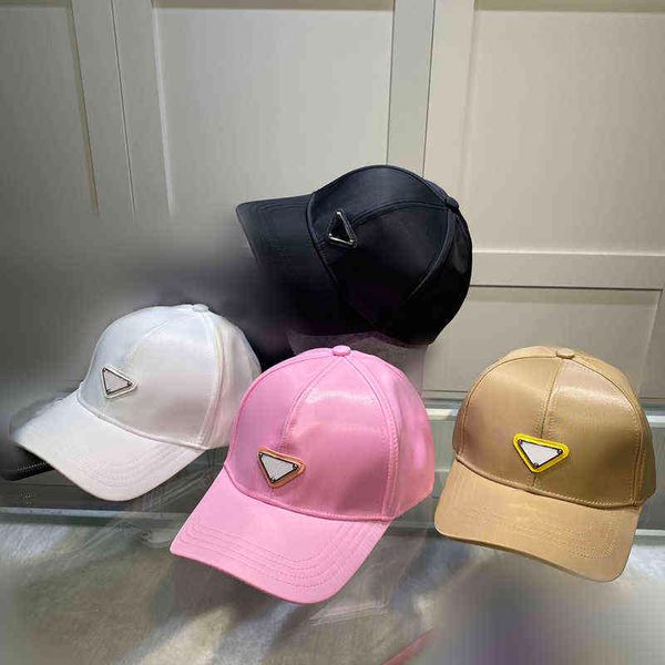 Nylon Baseball Cap Moda Men Mulheres Golfe Bonnie Bonnet Triangle Caps Outdoor Luxury Designers P Hats Mens Casquette 22051904R
