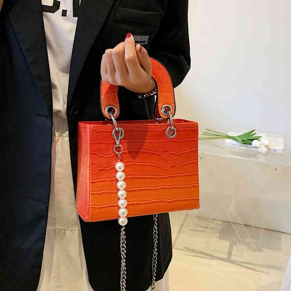 

color msenger bag women's bags crossbody for women 2022 vintage handbag pearl ladi shoulder