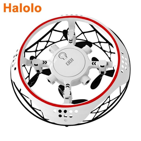 Halolo ufo drone infravermelho controle controle rc quadcopter indução altitude segure mini inteligente miúdo fresco presente 220321