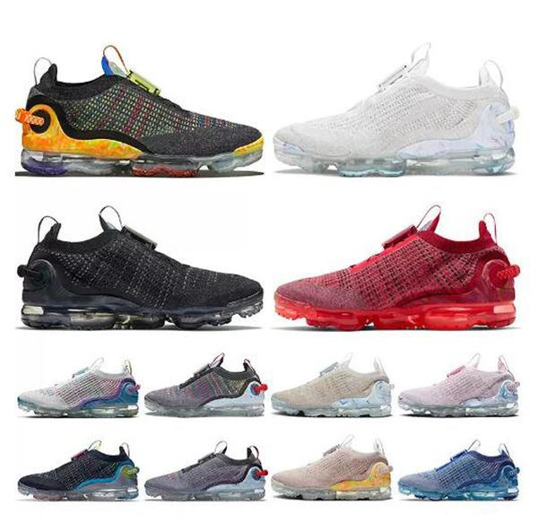 

2022 fly knit mens running shoes white black team red laser orange dark grey sneakers metallic gold silver womens trainers