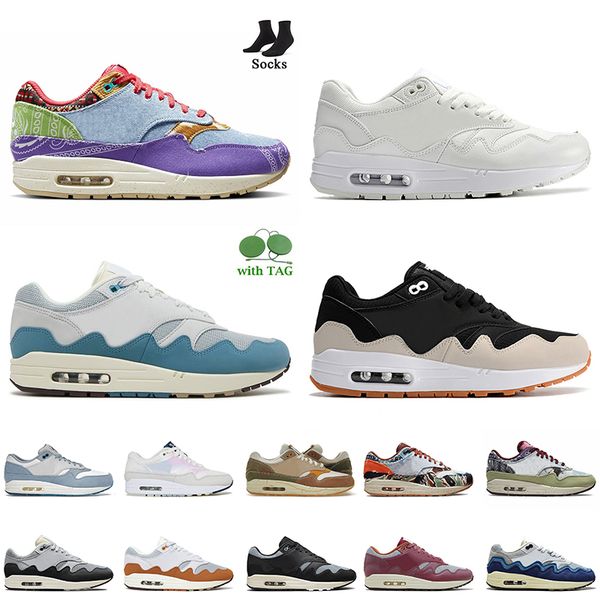 

big size us 13 mens running shoes patta 1 waves monarch black grey beige brown designer sneakers denim olive canvas 87 blueprint wabi sabi c