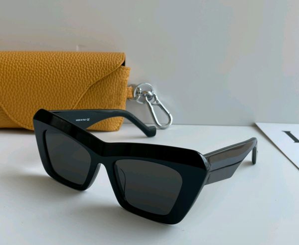 Designer gatto occhiali da sole da sole quadrate lucide donne nere occhiali da sole gafas de sol -uv protezione usura degli occhi con scatola