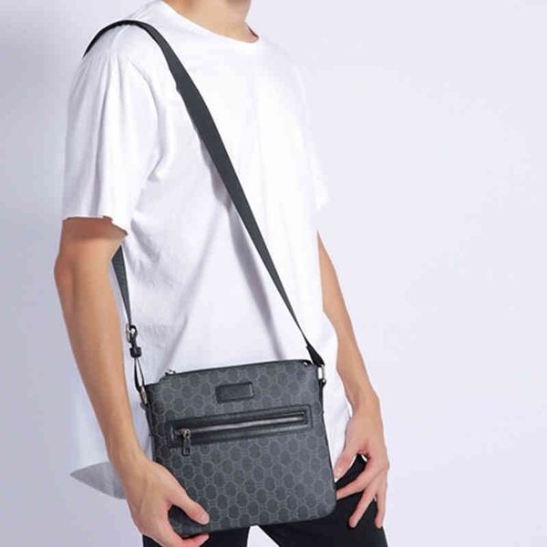 

outlet handbags men's vertical square line sling one shoulder bag messenger business leather men's