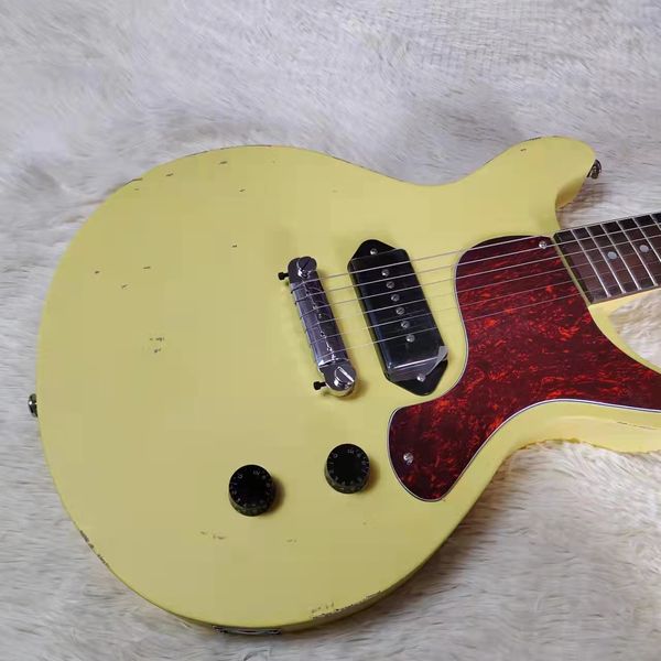 

2022 new vintage guitar, tv yellow, solid body, ebony fingerboard, lp electric guitar